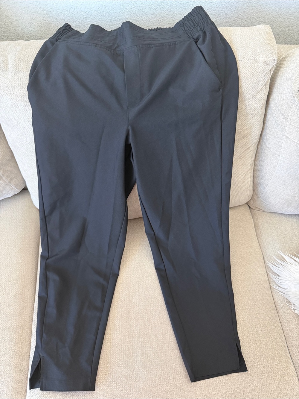 Jockey Black Ankle-Length Pull-On Slim Pants